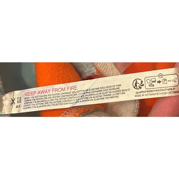 Free People Piece‎ Of Me Colorblock Shorts Heather Gray Combo Women's Size Small - Picture 9 of 10